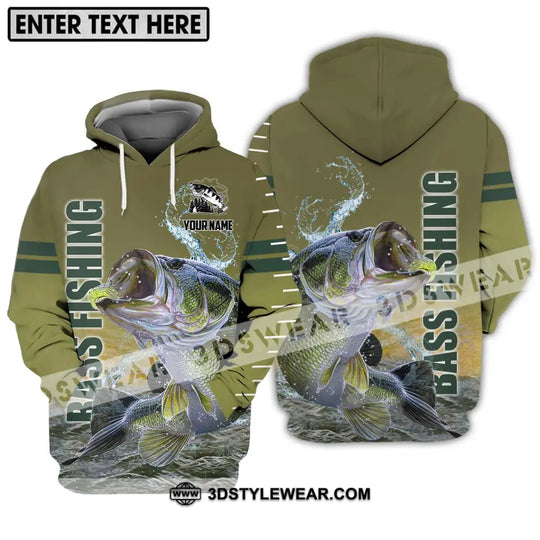 Unisex Shirt - Custom Name Fisher Shirt, Bass Fishing style option 3