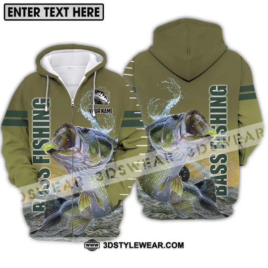 Unisex Shirt - Custom Name Fisher Shirt, Bass Fishing style option 2