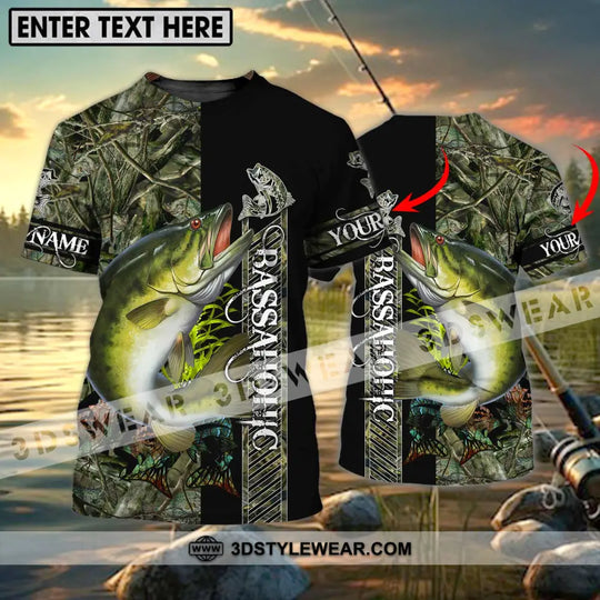 Unisex Shirt - Custom Name Fishing Shirt Bassa style option 1
