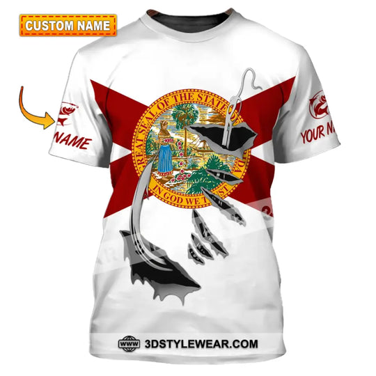 Unisex Shirt - Custom Name Fishing Florida Shirt style option 1