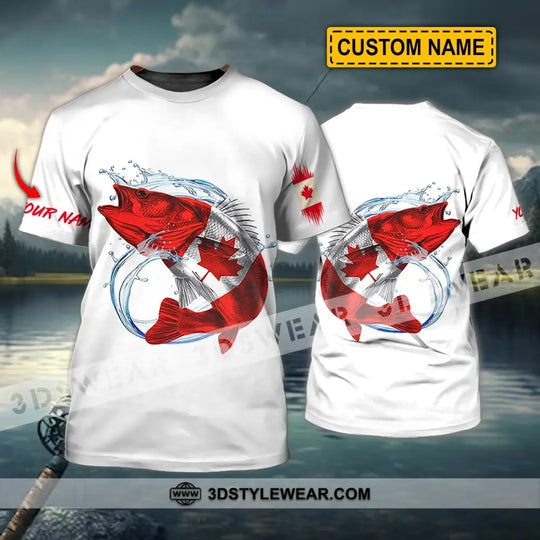 Unisex Shirt - Custom Name Fishing On Fishing Shirt, Canada style option 1