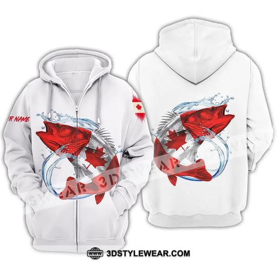 Unisex Shirt - Custom Name Fishing On Fishing Shirt, Canada style option 3