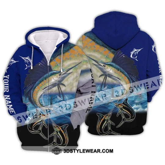 Unisex Shirt - Custom Name Fishing Shirt, Swordfish style option 2