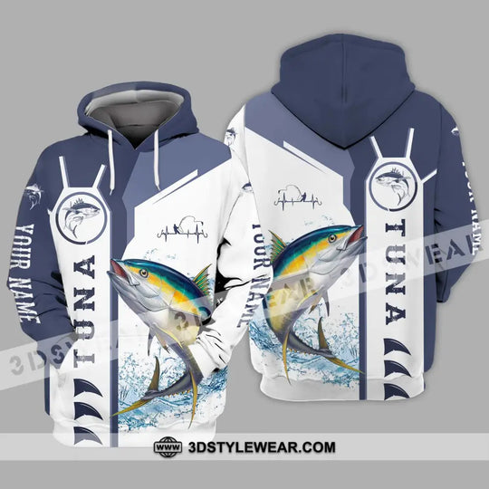 Unisex Shirt - Custom Name Fishing Shirt, Tuna Fishing style option 3