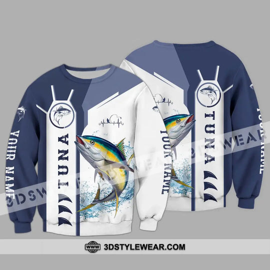 Unisex Shirt - Custom Name Fishing Shirt, Tuna Fishing style option 4
