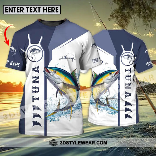Unisex Shirt - Custom Name Fishing Shirt, Tuna Fishing style option 1