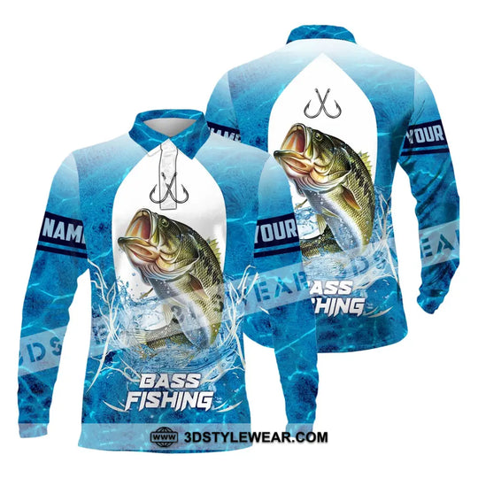 Unisex Shirt, Custom Name Shirt for Bass Fishing, Fishing Lover Shirt, Fishing Hoodie Shirt Polo Long Sleeve style option 4