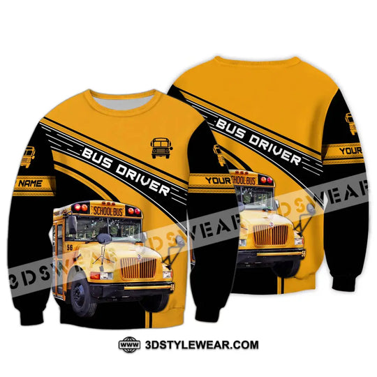 Unisex Shirt - Custom Name Shirt For Bus Driver style option 4