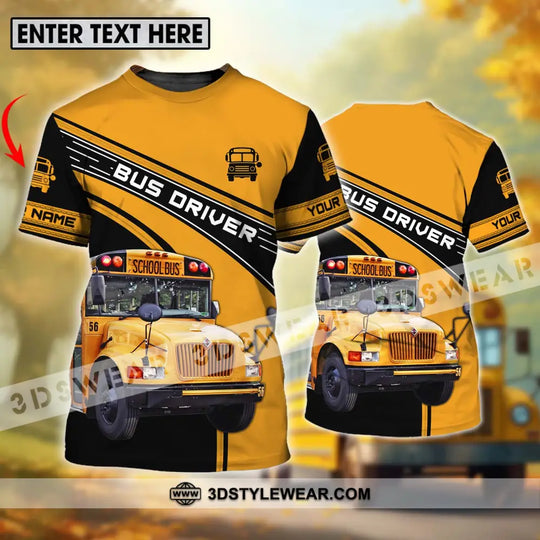 Unisex Shirt - Custom Name Shirt For Bus Driver style option 1
