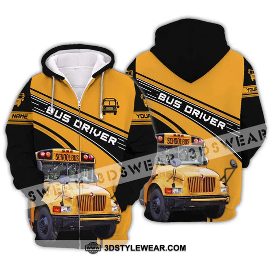 Unisex Shirt - Custom Name Shirt For Bus Driver style option 2