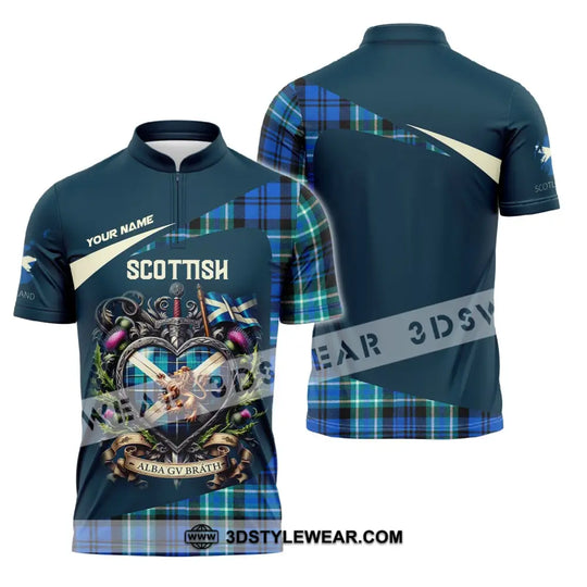 Unisex Shirt, Custom Name Shirt for Scottish, Scotland Shirt, Scottish Hoodie Shirt Polo Long Sleeve style option 2