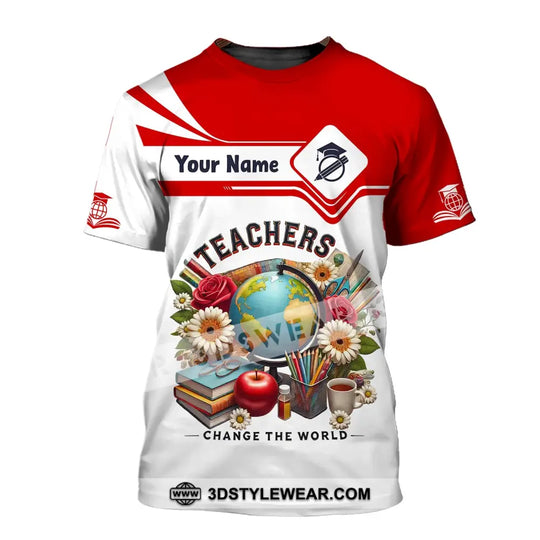 Unisex Shirt, Custom Name Shirt for Teacher, Teacher Polo Long Sleeve, Back To School Gift style option 2