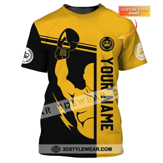 Unisex Shirt - Custom Name Shirt - Gift For Boxing Lover, Logo Name Shirt style option 1