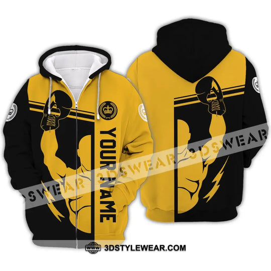 Unisex Shirt - Custom Name Shirt - Gift For Boxing Lover, Logo Name Shirt style option 4