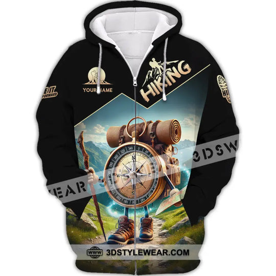 Unisex Shirt, Custom Name Hiking Shirt, Gift for Hiking Lover style option 3