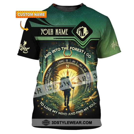 Unisex Shirt, Custom Name Hiking Shirt, Hiking Lover Gift style option 1
