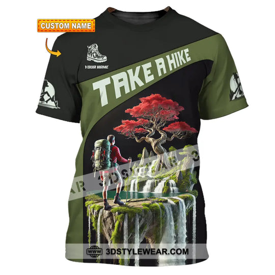 Unisex Shirt, Custom Name Hiking Shirt, Hiking Lover Gift style option 1