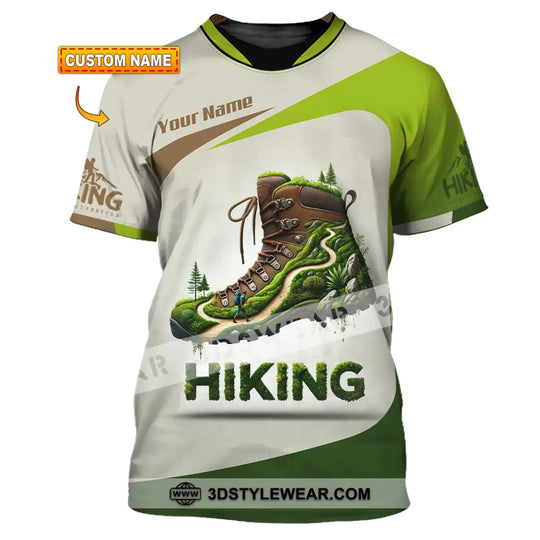 Unisex Shirt, Custom Name Hiking Shirt, Hiking Lover Gift style option 1