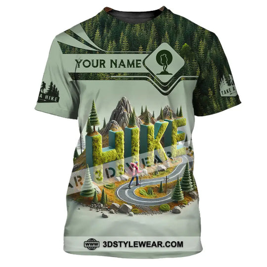 Unisex Shirt, Custom Name Hiking Shirt, Hiking Lover Gift style option 2