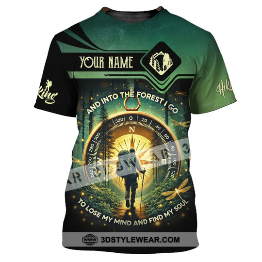 Unisex Shirt, Custom Name Hiking Shirt, Hiking Lover Gift style option 2