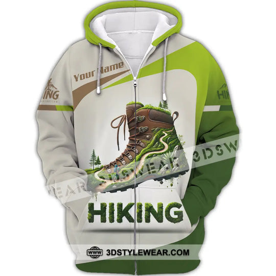 Unisex Shirt, Custom Name Hiking Shirt, Hiking Lover Gift style option 3