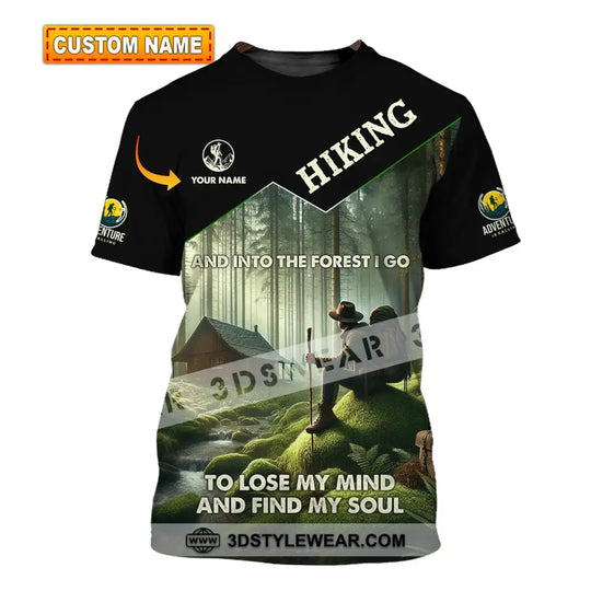 Unisex Shirt, Custom Name Hiking Shirt, Hiking Polo Long Sleeve, Hiking Lover Gift style option 1