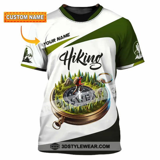 Unisex Shirt, Custom Name Hiking Shirt, Hiking Polo Long Sleeve Shirt style option 1