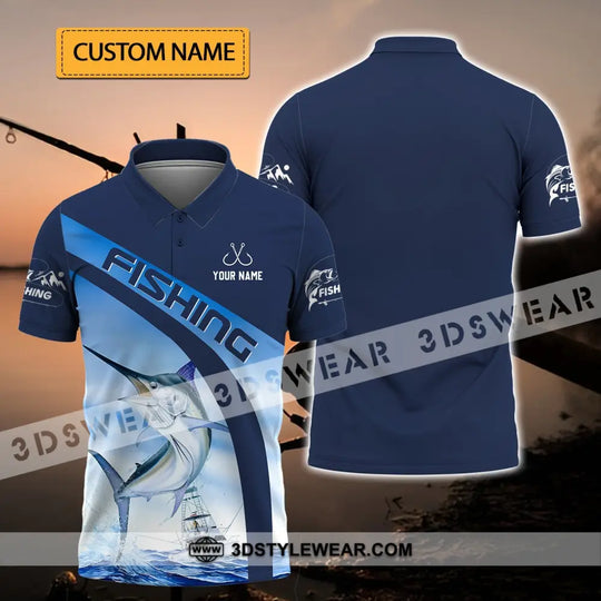 Unisex Shirt - Custom Name Hook Fishing Shirt style option 1