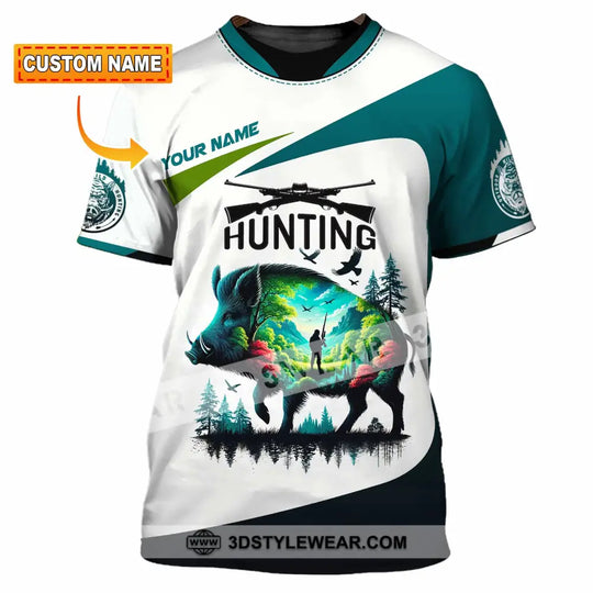 Unisex Shirt, Custom Name Hunter Shirt, Hunter Hoodie Shirt Polo Long Sleeve Shirt style option 1