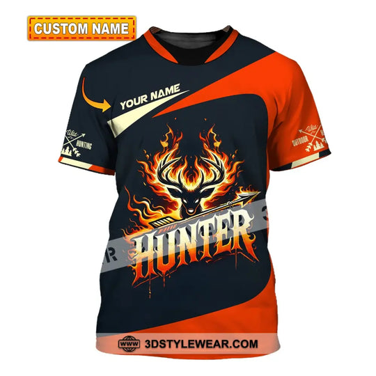 Unisex Shirt, Custom Name Hunter Shirt, Hunter Polo Long Sleeve Shirt style option 1