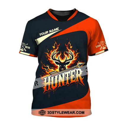 Unisex Shirt Custom Name Hunter Polo Long Sleeve T-Shirt / S T-Shirt