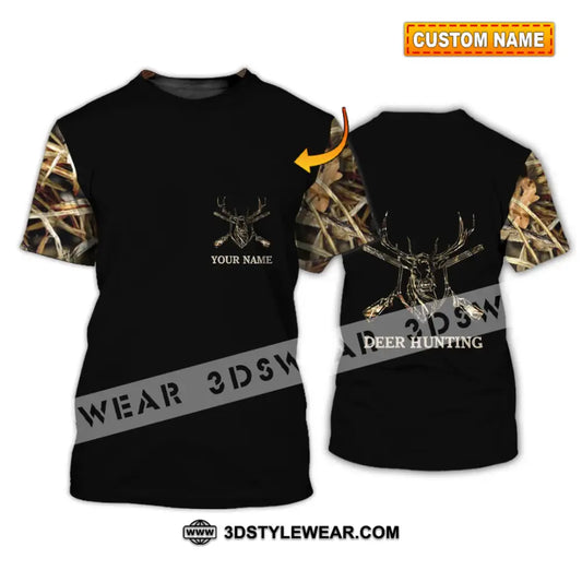 Unisex Shirt - Custom Name Hunting Deer Full Printing T-Shirt