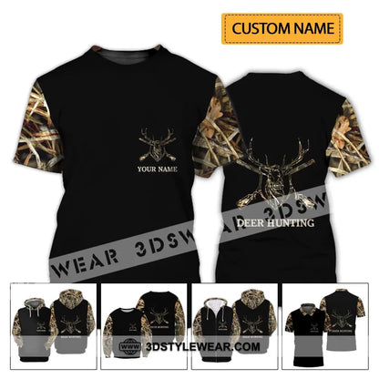 Unisex Shirt - Custom Name Hunting Deer Full Printing T-Shirt