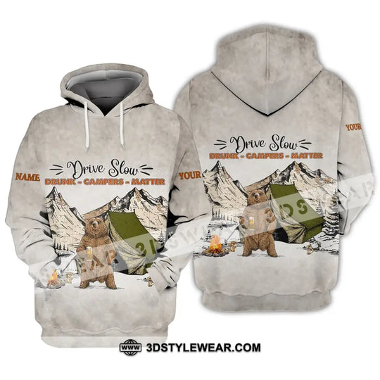 Unisex Shirt - Custom Name Shirt - Hunting Shirt, Hunting Name - Drive Slow Drunk Campers Matter style option 3