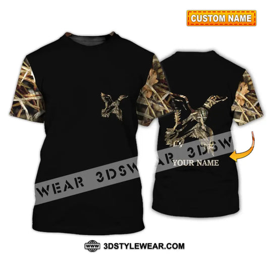 Unisex Shirt - Custom Name Hunting Duck Full Printing T-Shirt