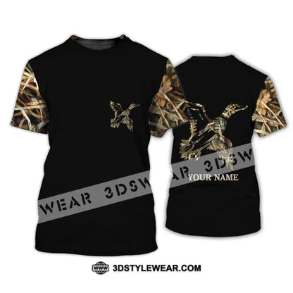 Unisex Shirt - Custom Name Hunting Duck Full Printing T-Shirt / S T-Shirt