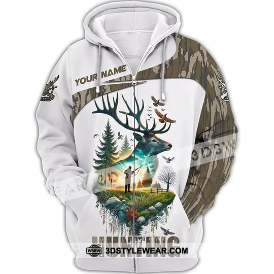 Unisex Shirt, Custom Name Hunting Shirt, Hunting Polo Long Sleeve Shirt, Gift for Animal Hunters style option 3
