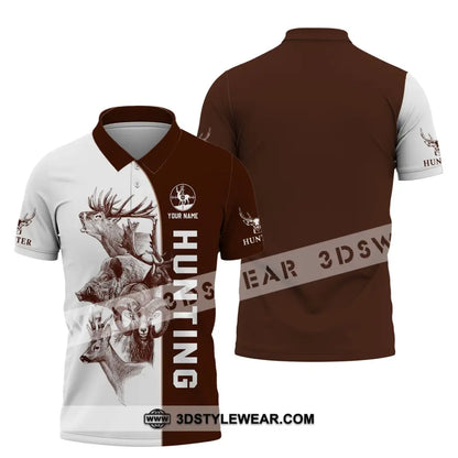 Unisex Shirt - Custom Name Hunting Polo / S T-Shirt