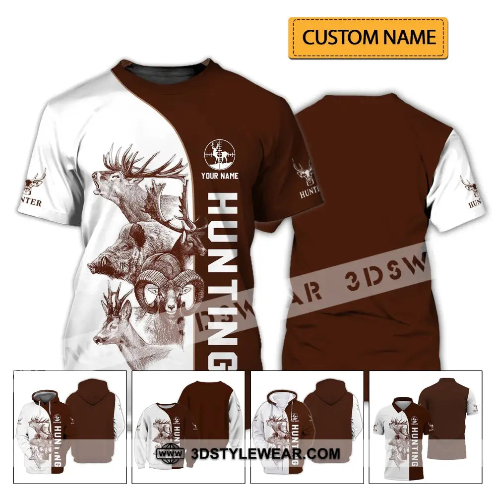 Unisex Shirt - Custom Name Hunting T-Shirt