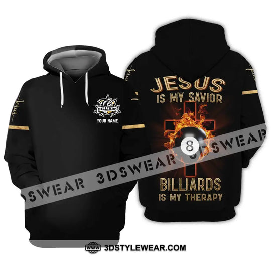 Unisex Shirt - Custom Name Jesus Billiards Shirt style option 3