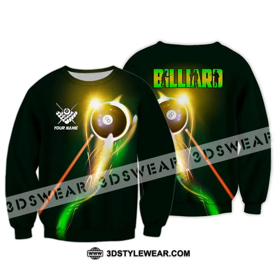Unisex Shirt - Custom Name Light Billiard Player Shirt style option 4
