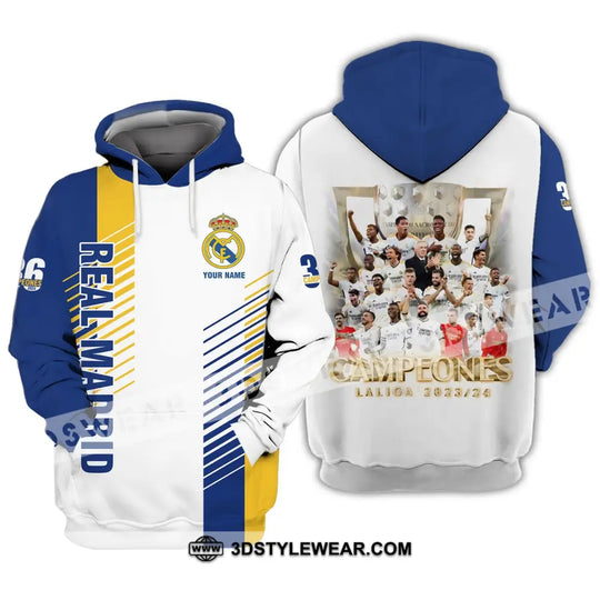 Unisex Shirt - Custom Name Los Blancos Champeones Laliga Shirt style option 3