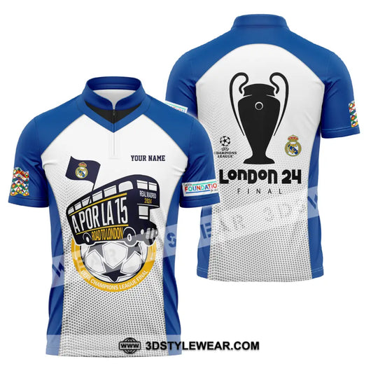 Unisex Shirt - Custom Name Los Blancos Road To London 2024 Final Champions League Shirt style option 2