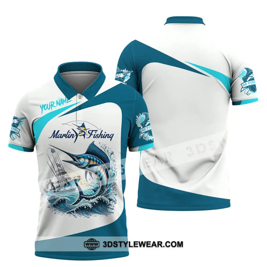 Unisex Shirt, Custom Name Marlin Fishing Shirt, Marlin Fishing Hoodie Shirt Polo Long Sleeve style option 4