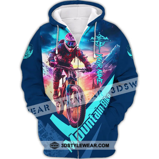 Unisex Shirt - Custom Name Mountain Bike Shirt, Mountain Biker style option 2
