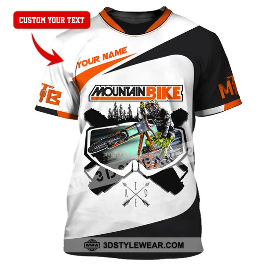 Unisex Shirt - Custom Name Mountain Bike Shirt For Player, Cool Icon style option 1