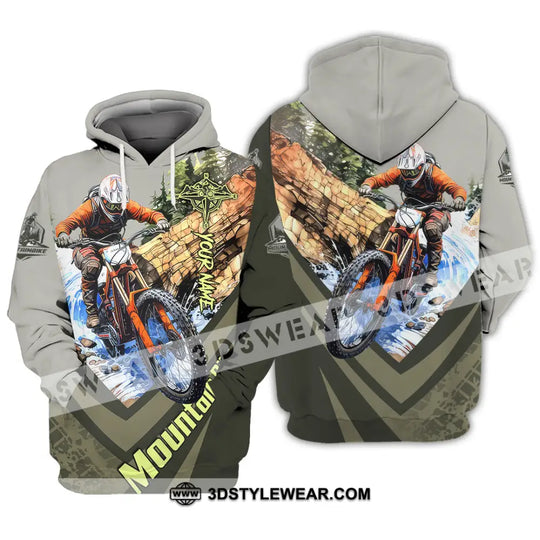 Unisex Shirt - Custom Name Mountain Bike Shirt For Player, Forest Icon style option 3