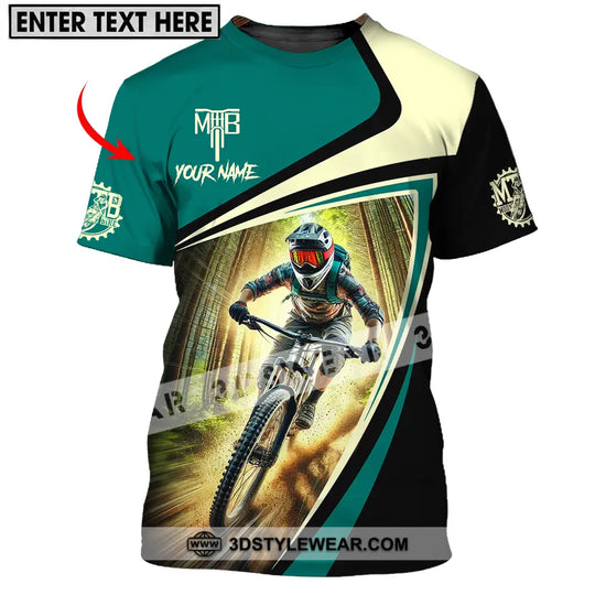 Unisex Shirt - Custom Name Mountain Bike Shirt For Player, Icon style option 1