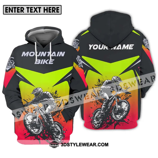 Unisex Shirt - Custom Name Mountain Bike Shirt For Player, Three Color style option 3