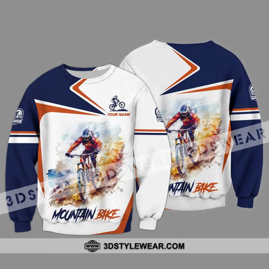 Unisex Shirt - Custom Name Mountain Bike Shirt, Mountain Bike Player style option 4